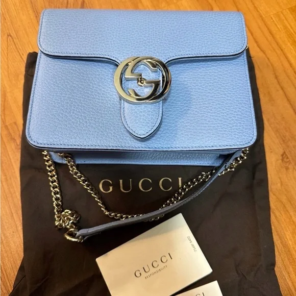 Gucci Light Blue Crossbody Bag - Picture 5 of 6